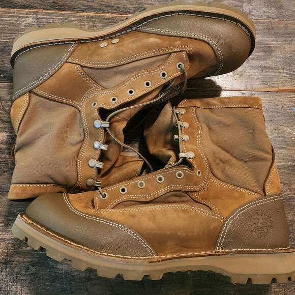 Bates USMC RAT Boots - Tan Leather & Nylon, Size 14 R - Brand New, Unworn 1/2011 - Picture 1 of 5
